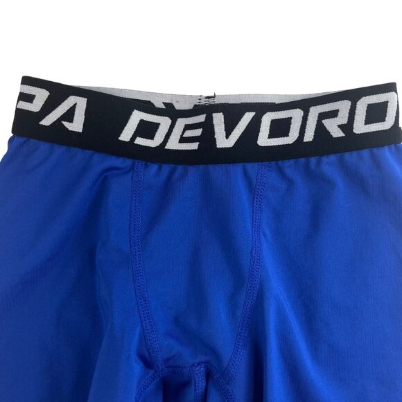 Devoropa Boys Compression Shorts Athletic Wear Blue Size XS - Picture 4 of 7